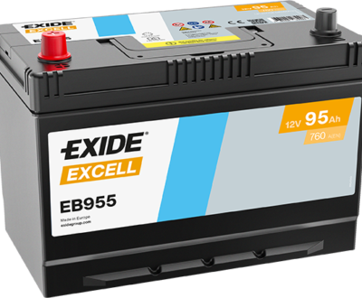 Exide Μπαταρία Αυτοκινήτου Excell EB955 (95Ah/760A)