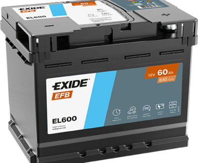 Exide Μπαταρία Αυτοκινήτου EL600 EFB (60Ah/640A)