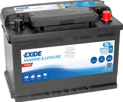 Exide Μπαταρία Σκάφους EN750 (74Ah/680A)