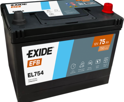 Exide Μπαταρία Αυτοκινήτου EFB EL754 (75Ah/750A)