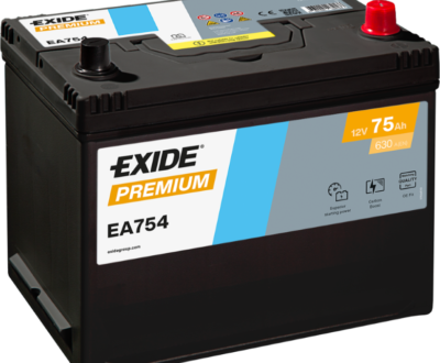 Exide Μπαταρία Αυτοκινήτου Premium EA754 (75Ah/630A)