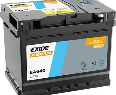 Exide Μπαταρία Αυτοκινήτου Premium EA640 (64Ah/640A)