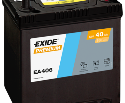 Exide Μπαταρία Αυτοκινήτου Premium EA406 (40Ah/350A)