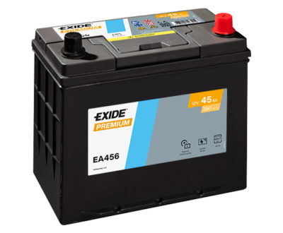 Exide Μπαταρία Αυτοκινήτου Premium EA456 (45Ah/390A)