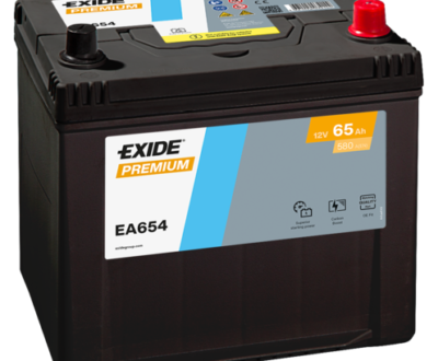 Exide Μπαταρία Αυτοκινήτου Premium EA654 (65Ah/580A)