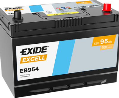 Exide Μπαταρία Αυτοκινήτου Excell EB954 (95Ah/760A)