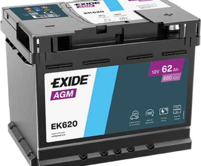 Exide Μπαταρία Αυτοκινήτου EK620 AGM (62Ah/680A)