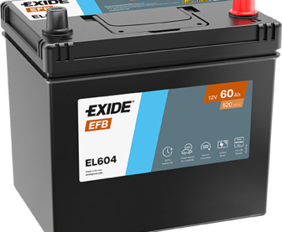 Exide Μπαταρία Αυτοκινήτου EFB EL604 (60Ah/520A)