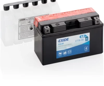 Exide Μπαταρία Μοτοσυκλέτας MOTO ET7B-BS (YT7B-BS) 7Ah 85A