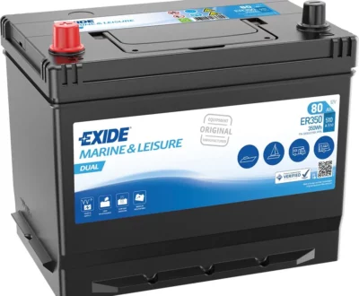 Exide Μπαταρία Σκάφους ER350 Marine & Leisure Dual (80Ah/510A/Μ260xΠ175xΥ225mm/Α)