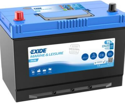 Exide Μπαταρία Σκάφους ER450 Dual Marine & Leisure (95Ah/450Wh/M306xΠ173xΥ222mm/Α)