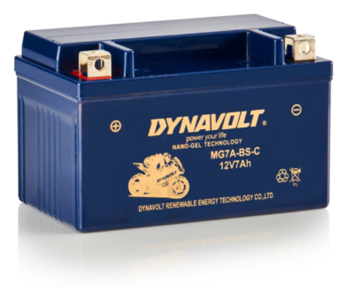 DYNAVOLT Μπαταρία Μοτοσυκλέτας YTX7A BS MG7A-BS-C NANOGEL 235CA 125CCA