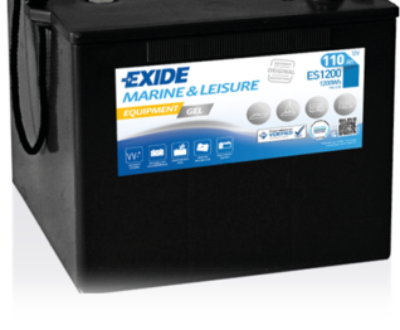 Exide Μπαταρία Σκάφους ES1200 Equipment GEL Marine & Leisure (110Ah/1200Wh/M284xΠ267xΥ226mm/Δ)