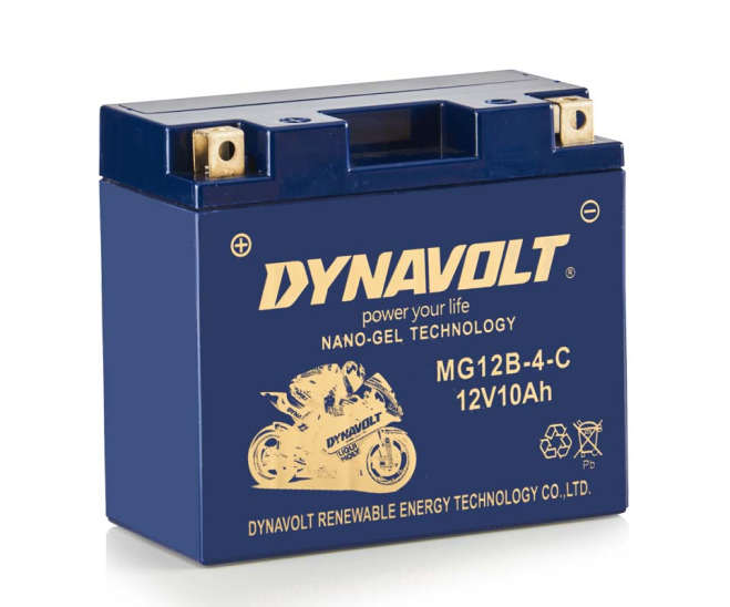 DYNAVOLT Μπαταρία Μοτοσυκλέτας YT12B MG12B-4-C NANOGEL 220CA 155CCA
