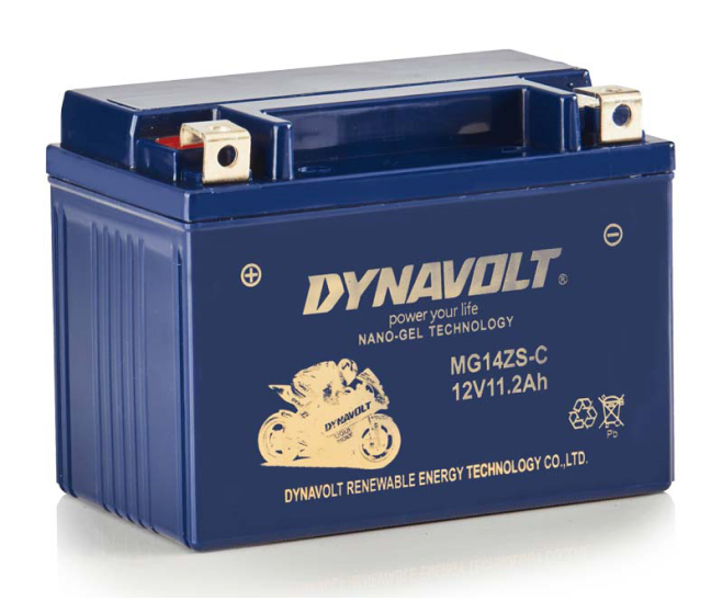 DYNAVOLT Μπαταρία Μοτοσυκλέτας YTZ14 MG14ZS-C NANOGEL 400CA 245CCA